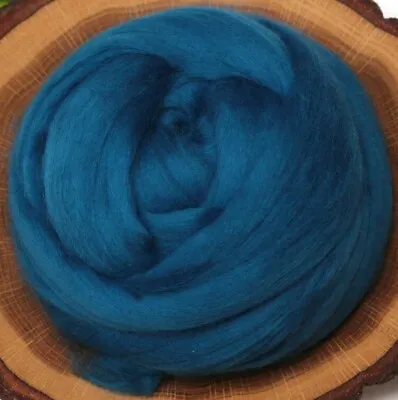 WEDGWOOD - Merino Wool Roving Combed Top For Spinning Nuno Felting - 2 Oz • $5.95