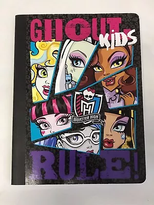 Monster High Composition Notebook 100 Wide Ruled Sheets ~ Ghoul Kids Rule! • $17.49