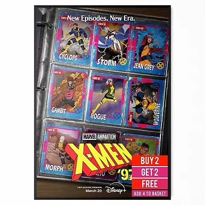 X-Men '97 Poster TV Series X-Men Marvel Animated Cartoon TV Series Poster A5-A3 • £16.99