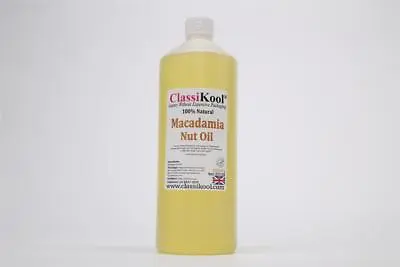 £21.99 • Buy Classikool 1 Litre Macadamia Nut Carrier Oil: Natural Skin & Dry Hair Treatment