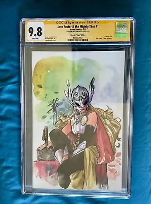 Signed PEACH MOMOKO 9.8 CGC Jane Foster And The Mighty Thor 1 Virgin Variant 2 3 • $250