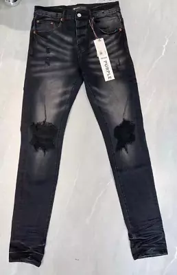 New Purple Brand Black Distressed Men's Jeans Fashion Statement - Retro Street • $89.99