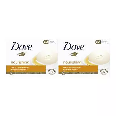 Dove Nourishing Beauty Bar W/ Moroccan Argan Oil 3.17oz (Pack Of 2) • $13.99