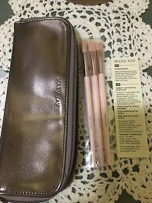 Mary Kay Eye Brush Set+organizer Bag/3 Brushescreasecolorblender Limited Edt! • $10