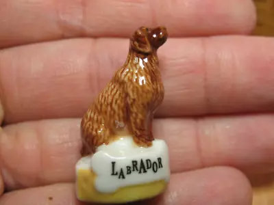 LABRADOR RETRIEVER DOG Breed Dogs French Feve Figurine Dollhouse Miniature • $5.25