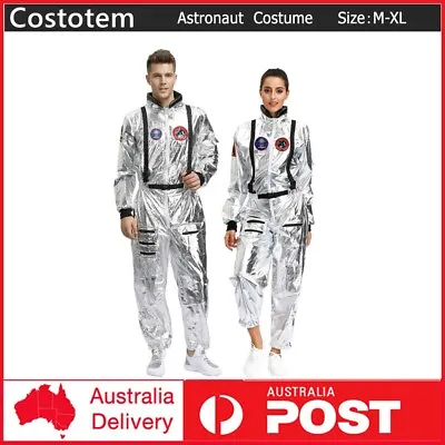 Adult Astronaut Flight Jumpsuit Pilot Space Camp Suit NASA Book Week Costume • $57.99