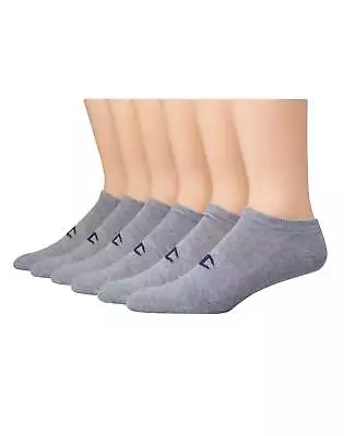 Champion Mens No Show Socks 6 Pack Double Dry Cushioned Bottom Wicking Sz 6-12 • $15