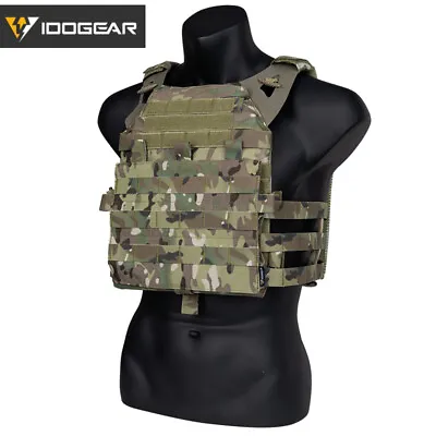 IDOGEAR JPC 2.0 Tactical Vest Airsoft Plate Carrier MOLLE Protective Paintball • £74.28