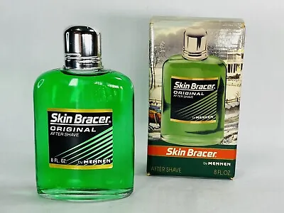 New Old Stock! Vintage Mennen Skin Bracer Original 8 Fl Oz After Shave With Box • $59.99