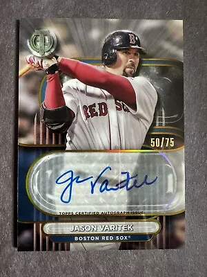 2024 Topps Tribute Jason Varitek Gold Auto /75 #TA-JV Red Sox On Card Autograph • $17.50