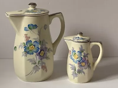 1950’s Japan Mikori Ware Lidded Pitcher Set Hand Painted • $27.35