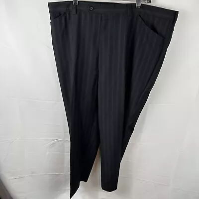 Versace Classic Mens Pants Black Stripe Size 66 • $64.99