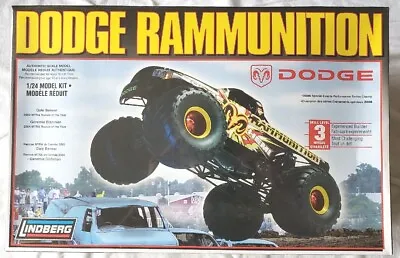 Lindberg Dodge Rammunition Monster Truck Model Kit #73015 1/24 Factory Sealed • $41.40