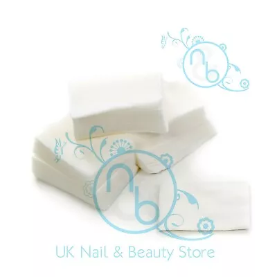 Lint Free Nail Wipes 50 - 900 Dry Soft Nail Art Wipes Acrylic Gel Polish Remover • £2.79