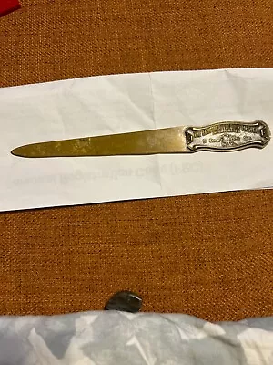 Vintage The Egyptian Lacquer Co New York. Metal Arts Bronze Letter Opener • $30