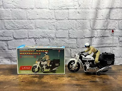 Vintage Highway Patrol Motorcycle 1/8 Scale Toy Hong Kong Action Figure Police  • $34.99