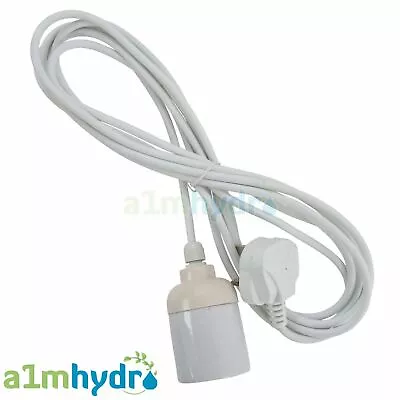 CFL Hanger E40 Socket 4M Lead By Omega For Grow Lamp Light Hydroponics • £9.99