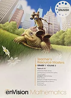 EnVision Mathematics Teacher's Resource Masters Grade 2 Volume 1 Topics 1... • $5.62