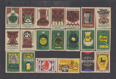 Series Of Old Czechoslovakian Matchbox Labels From 1964 /3601-3620/ • $1.40