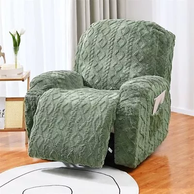 Thicken Plush Recliner Sofa Cover Soft Velvet Chair Covers Non Slip Slipcovers • $48.48