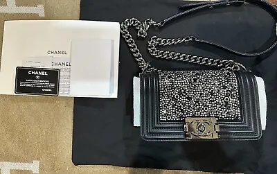 Chanel Crystal Beaded Boy Bag • $16300