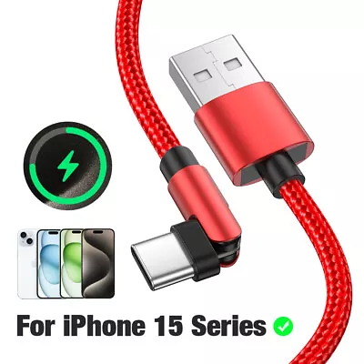 3A 180° Rotate Adapter USB Type C Magnetic Charging Braided Cable For IPhone 15 • $8.68