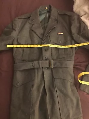 Ww2 Korean War Usmc Em Wool Belted Jacket Named Large Size 42 Long • $185