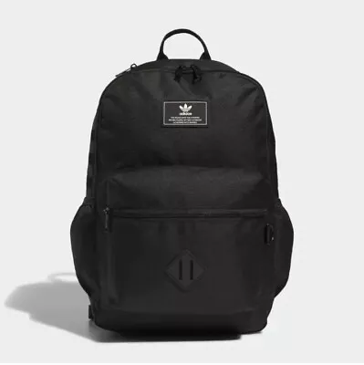 NWT Adidas Originals National 3.0 Unisex Black Backpack  GC1188 • $34.50