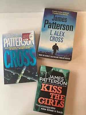 3 X ALEX CROSS BOOKS By JAMES PATTERSON - FREE POSTAGE • $21.16