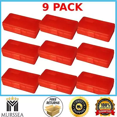 MTM 40/45/10MM Cal 50 Round Flip-Top Ammo Box For 45 ACP 40 S&W... 9 Pack Red • $28.73