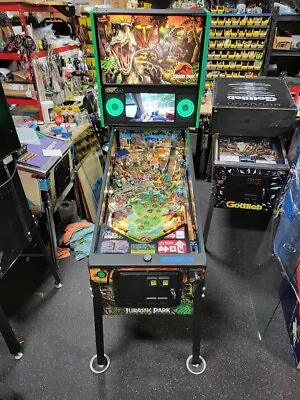 Stern Jurassic Park Premium Pinball Machine Loaded With  Extras Stern Dealer • $8999