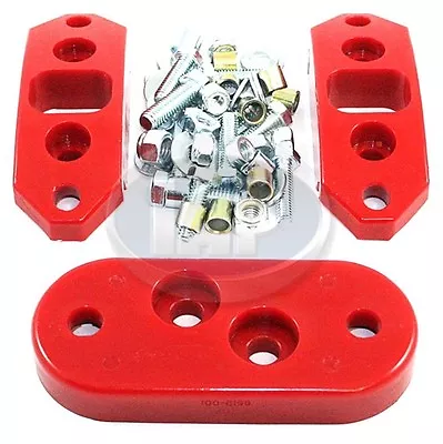 Urethane Red Motor Mount / Transmission Mount Kit Volkswagen T1 Bug Kg 1962-1972 • $46.85