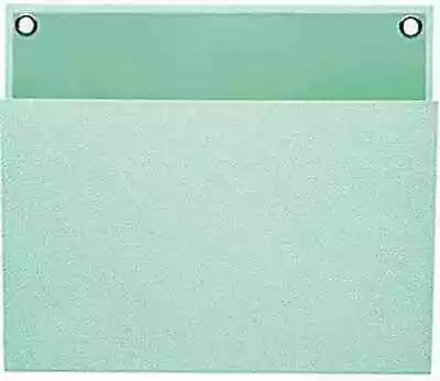 Martha Stewart Home Office Adhesive Wall Pocket File Folder Holder Shagreen Blue • $9.75