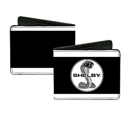 Wallet Shelby Cobra Black White Stripes Ford Mustang CSQ • $17.95