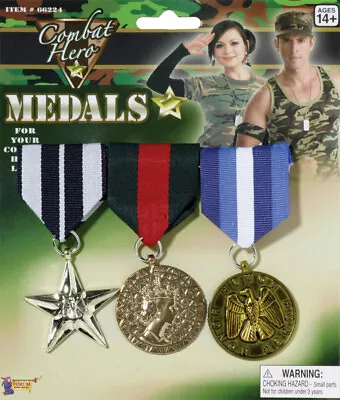 Combat Hero Military Medals Costume Accessory • $14.99