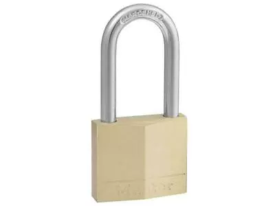 Master Lock Solid Brass 40Mm Padlock 4-Pin - 38Mm Shackle MLK140LF • £12.50