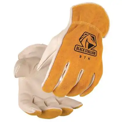 $17 • Buy Black Stallion 97K Premium Grain/Split Cowhide Driver's Gloves Large