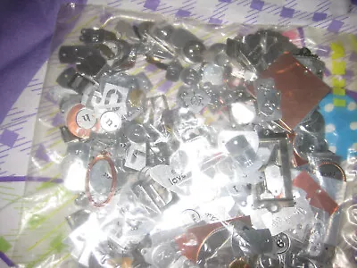 1.4 Pounds Scrapbook Embellishments Lot Metal Tags Etc. • $12.99