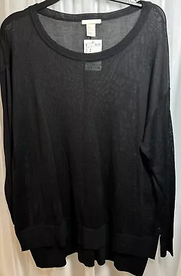 NWT H&M Women's Oversized Hi Lo Hem Lightweight Pullover Sweater Size Medium • $16