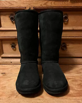 UGG Women Boots Classic Tall Black 5815-BLK • $140