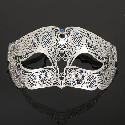 Light Metal Venetian Masquerade Mask For Men Luxury • £12.99