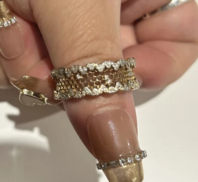 $60 • Buy Customer Special Order Pandora Ring 58cm Honey Comb Bee 14gold Silver