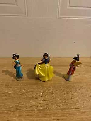 Disney Princess Figure Bundle/ Cake Toppers - Jasmine Snow White Mulan  • £9.95