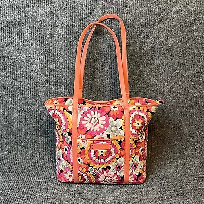 Vera Bradley Handbag Tote Pink Floral Shoulder Bag Purse • $48.40