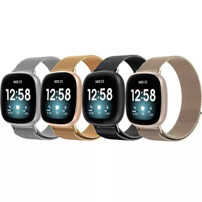 For Fitbit Versa 1 2 Lite Watch Band Milanese Stainless Steel Loop Wrist Strap • $6.99