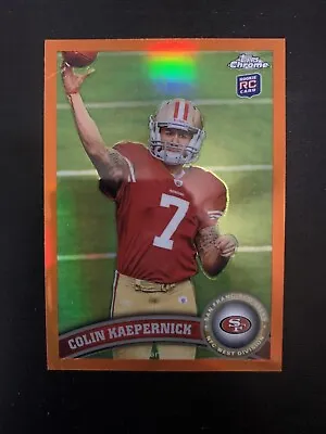 2011 Topps Chrome -  Orange Refractor #25 Colin Kaepernick (RC) • $8.50