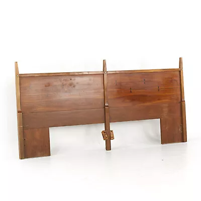 Lane Mid Century Bowtie Tuxedo Walnut And Rosewood King Headboard • $2195