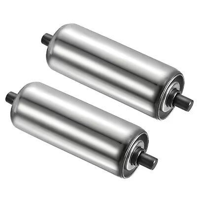 2pcs 2 X6  Stainless Steel Gravity Conveyor Roller Transmission Galvanized End • $26.85