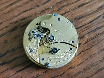1893 Waltham Grade: Am.Watch Co Pocket Fob Watch Movement For Repair / Parts • £11.99
