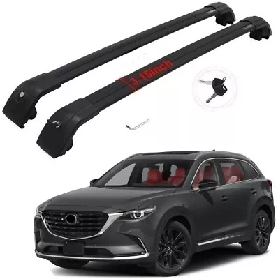 Lockable For Mazda CX9 CX-9 2016-2024 Roof Racks Cross Bar  Rail Luggage Carrier • $113.99